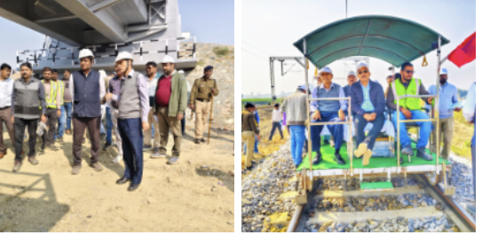 Mau News:सी.आर.एस द्वारा पनियरा हॉल्ट- दुल्लहपुर खण्ड का संरक्षा निरीक्षण एवं सफलतापूर्वक स्पीड ट्रायल सम्पन्न