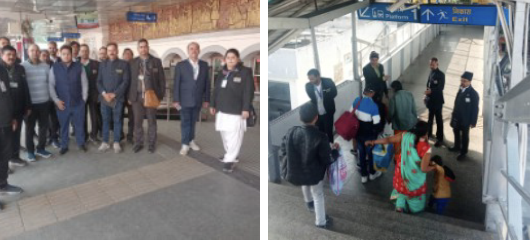 Mau News:वाणिज्यप्रबंधक के नेतृत्व में चला व्यापक फोर्ट्रेस चेक (टिकट चेकिंग) अभियान